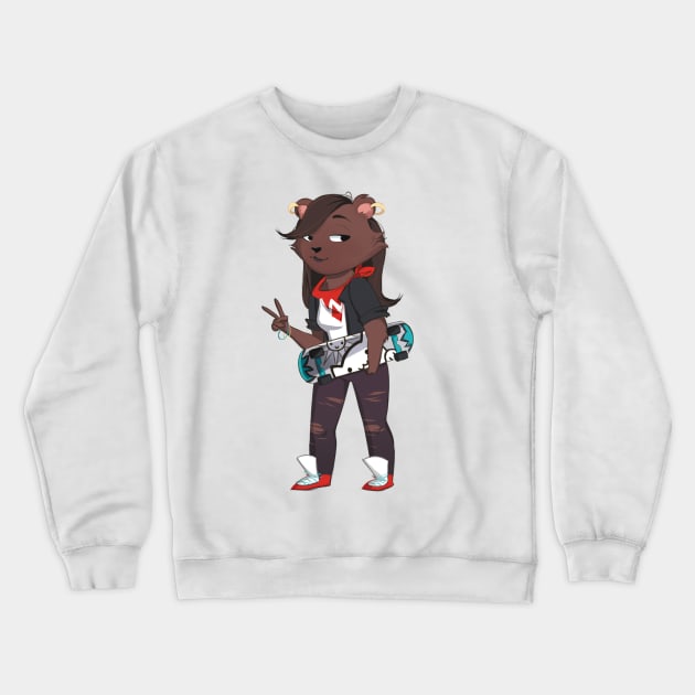 bear girl Crewneck Sweatshirt by annearrt